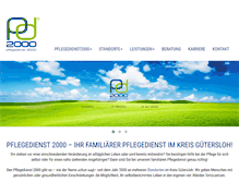 Tablet Screenshot of pflegedienst2000.de